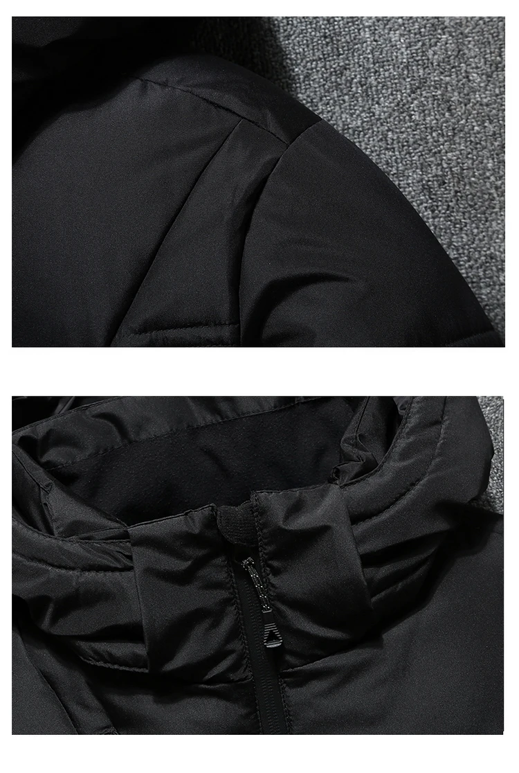 MIACAWOR, зимний пуховик для мужчин, модный пуховик с капюшоном, Мужская ветрозащитная верхняя одежда, теплая пуховая парка, Мужская одежда, размер 5XL, J632