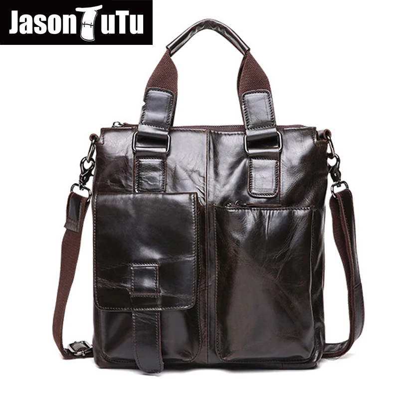 

JASON TUTU 100% Guarantee Genuine Leather Handbag Men bag,Business Shoulder bags for men ,small messenger bags HN253