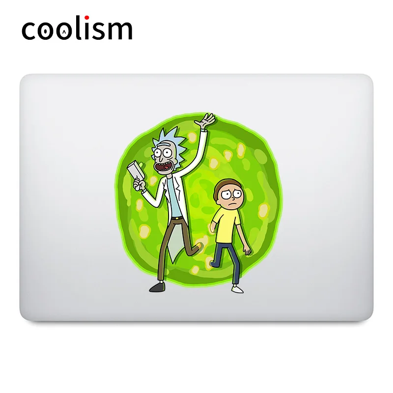 

Rick And Morty Cartoon Colorful Laptop Sticker for Apple MacBook Decal Air Pro Retina 11 12 13 15 inch Mac Mi Surface Book Skin