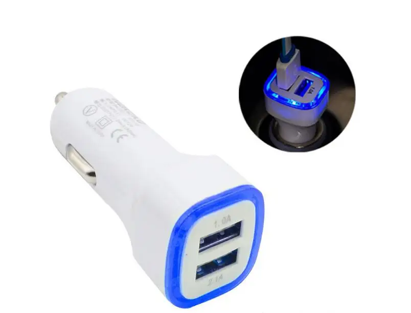 Бесплатная доставка светодиодный автомобильный телефон с 2 USB 3 А быстрая зарядка