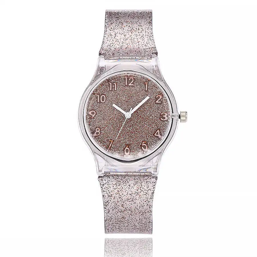 

New fashion watches, transparent plastic silicone Women Cute Lovely Ladies Dress watch exclusive of this sale hot clock male