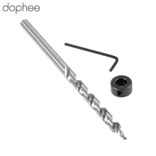 dophee 9mm Twist Step Drill Bit +Depth Stop Collar for Kreg Pocket Hole Jig Kit Power Tools Hex Wrench Hexagon Round Shank 180 dophee 9mm Twist Step Drill Bit +Depth Stop Collar for Kreg Pocket Hole Jig Kit Power Tools Hex Wrench Hexagon Round Shank 180