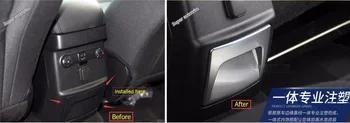 

Lapetus Armrest Box Rear Decoration Cover Bezel Trim Fit For Ford Explorer 2016 2017 2018 ABS Accessories Interior
