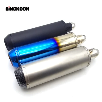 

The Newest 51mm Inlet Universal motorcycle exhaust Pipe scape moto silencieux FOR bws 100 versys 650 suzuki intruder ktm rc 125