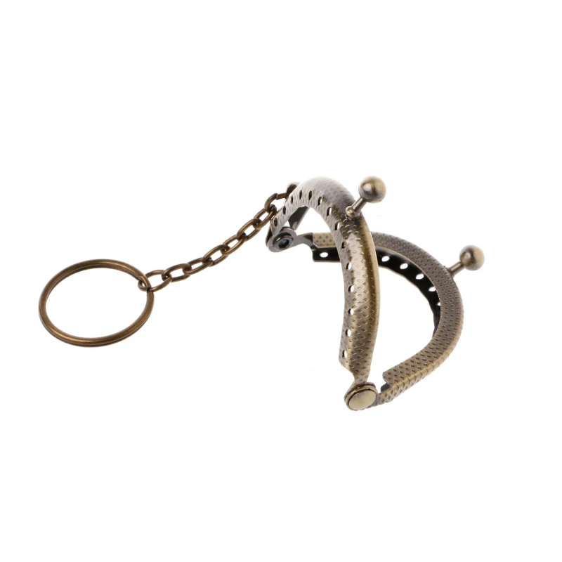 

2017 1PC Coin Purse Bag Arch Frame Kiss Clasp Handbag Handle Accessories Lock With Key Ring DIY Craft 5cm Fashion Brand New