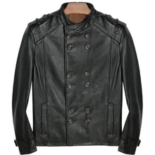 Мужская куртка из натуральной воловьей кожи, мотоциклетная мужская кожаная куртка, Повседневная Деловая классическая мужская куртка в английском стиле