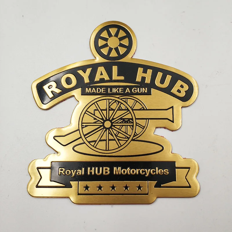 Королевская Эмблема для мотоцикла, алюминиевая стандартная Высококачественная наклейка и наклейка для пули 350 и т. д., классический ретро мотоцикл - Цвет: Royal Enfield-12