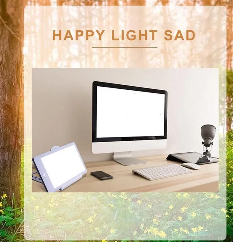 Горячий счастливый сенсорный светильник 11000 люкс, бионический светильник от солнца, светильник, естественный солнечный свет, терапия, лампа для улучшения настроения, оздоровительная лампа
