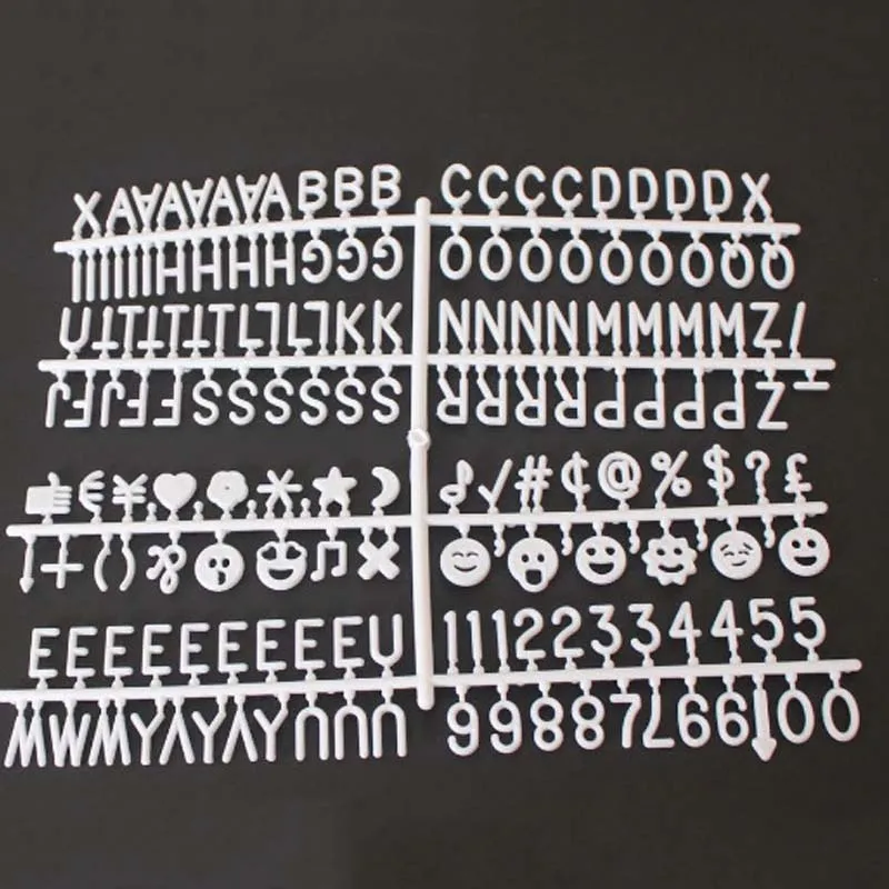 

Plastic Letter Board Letters Set 170 Numbers Special Characters Words For Felt Changeable Message Signs & Letterboards