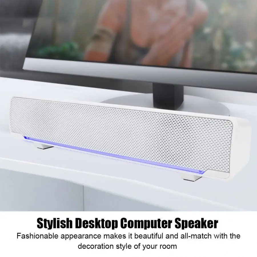 SADA V-196 компьютерный Bluetooth динамик 3D стерео звук Настольный Саундбар поддержка 3,5 мм общий аудио разъем