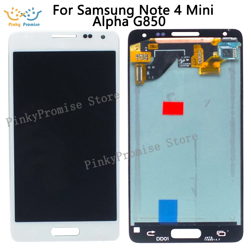 Протестированная гарантия Super AMOLED для SAMSUNG Alpha G850 LCD Samsung note 4 mini G850F ЖК-экран