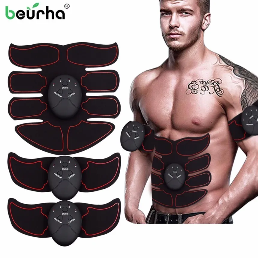 Wireless Muscle Stimulator ABS Abdominal Exerciser Smart EMS Electric Pulse Treatmen Slimming Beauty Machine