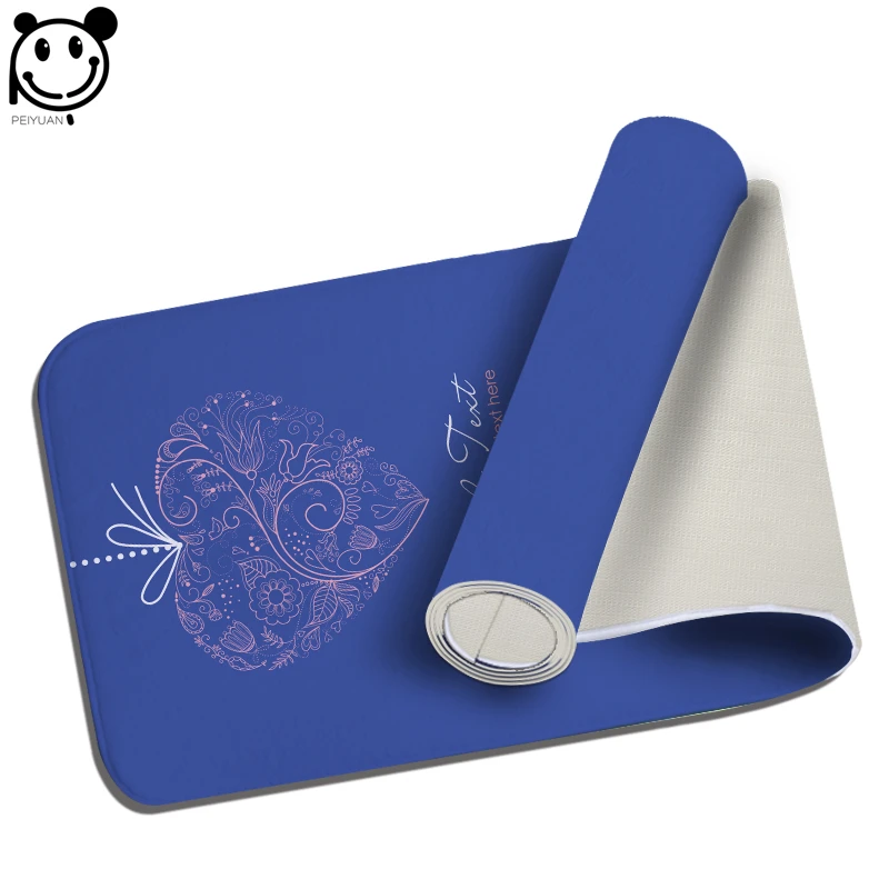 PEIYUAN Welcome font b Indoor b font Soft Doormat Print Heart Flowers Yoga Mat Door Mat