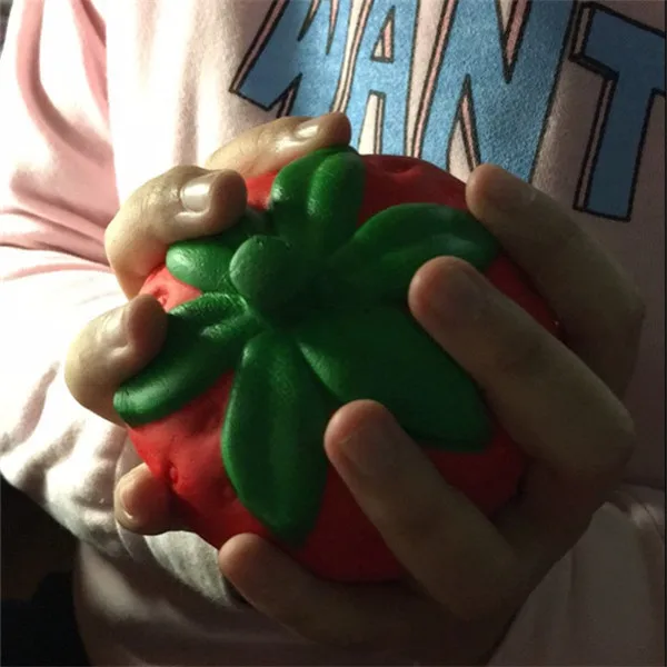 Big Jumbo Juicy Squishy Strawberry Fake Artificial Food Fruit Memory Foam Venting toys - Buyer Show 4-1