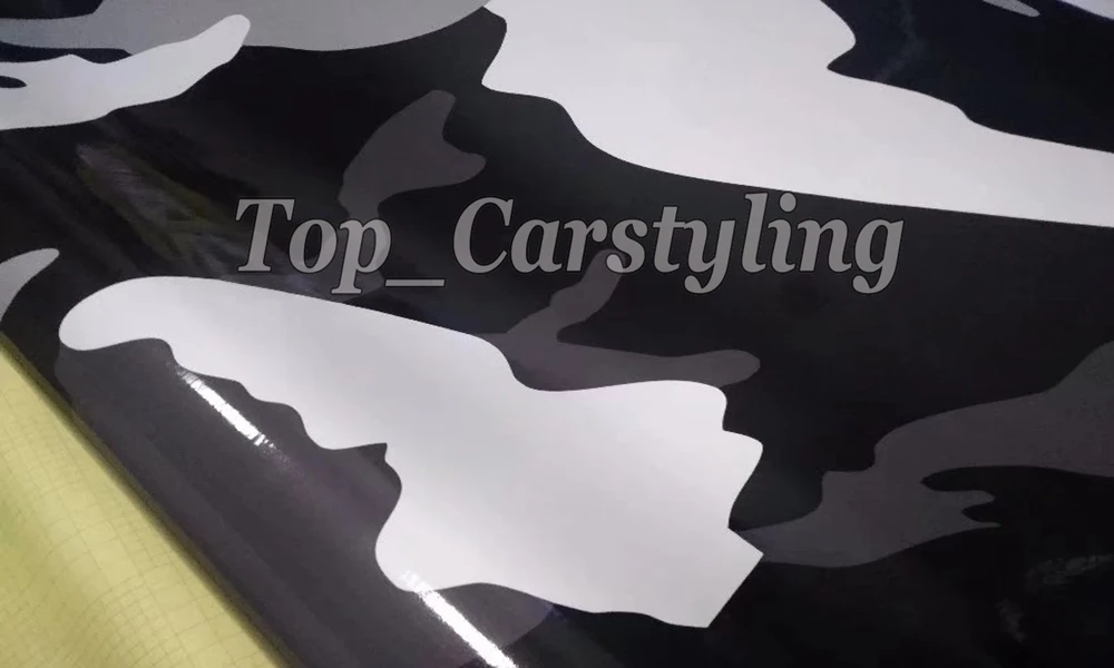 45-big pattern black white Camouflage  Camo vinyl wrap car sticker 3M Avery Arlon Vinyl (5)