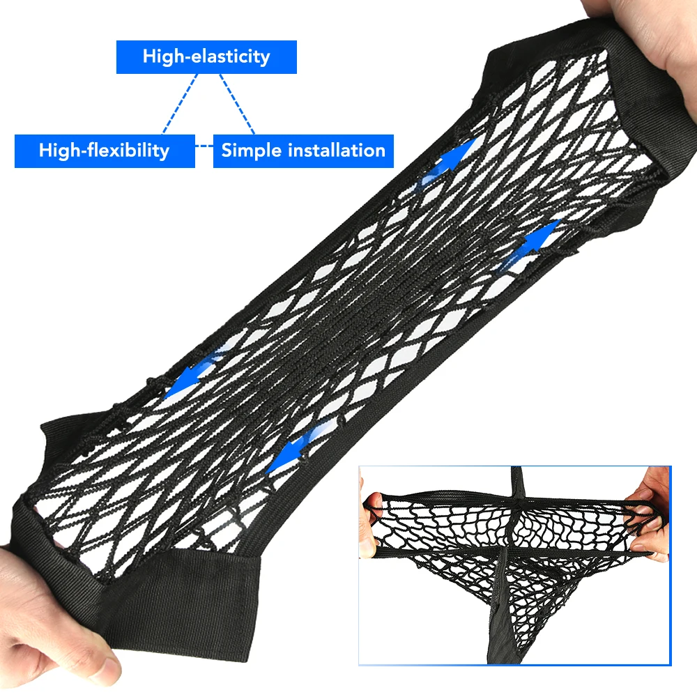 

Car Trunk Nylon Rope/luggage net with backing For Land Rover LR4 LR3 LR2 Range Rover Evoque Defender Discovery Freelander
