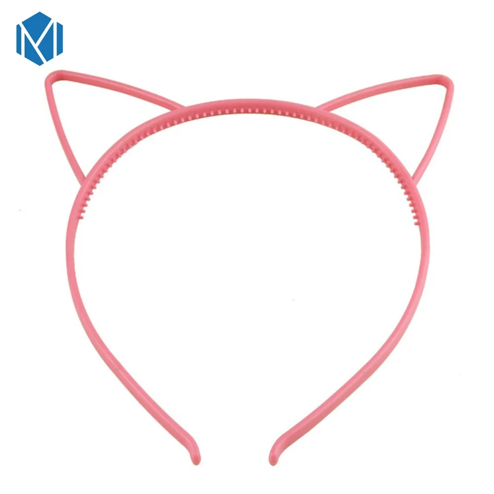 M MISM 1 шт., ободки с кошачьими ушками для девочек, корона, тиара, принцесса, с пластиковым животным, лента для волос, Бабочка, бант, аксессуары, головные уборы для девочек