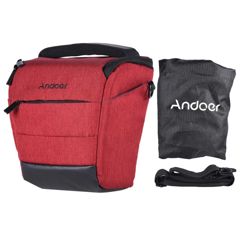 Andoer DSLR камера сумка портативная камера сумка на плечо Гладкий полиэстер камера чехол для Canon Nikon sony Fujifilm Olympus