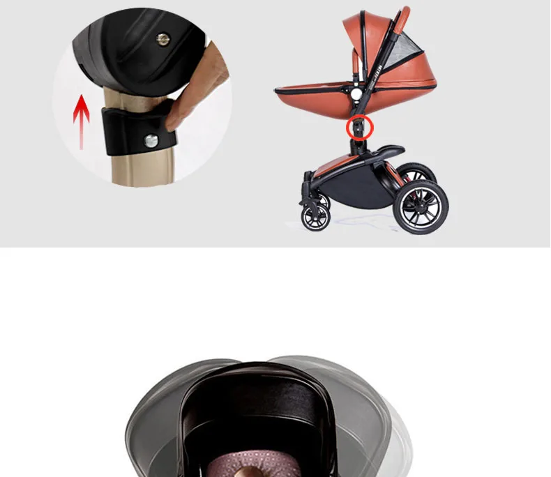 Aulon детская коляска эко кожа высакое качество фирменный товар в россию бесплатно