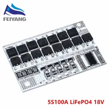 18 в 100A 5S BMS LiFePO4 жизни плата цепи защиты батареи