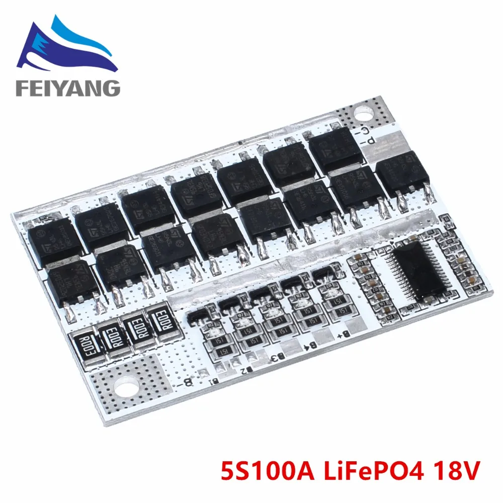 

18V 100A 5S BMS LiFePO4 LiFe Battery Protection Circuit Board