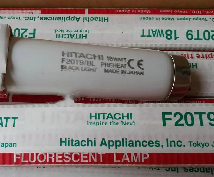 Fluorescente de Luz Pré-aqueça do Tubo da Lâmpada para Hitachi 2psc Watt Lâmpada Negra Uva w F10t8bl F10t8 – bl 10