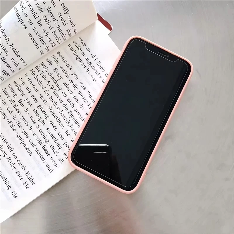 For IPhone X XR And IPhone 6s 6 7 8 Plus 6Plus 7Plus 8Plus Cute Candy NO Logo Cover 2019 Original Liquid Soft TPU Silicone Case 