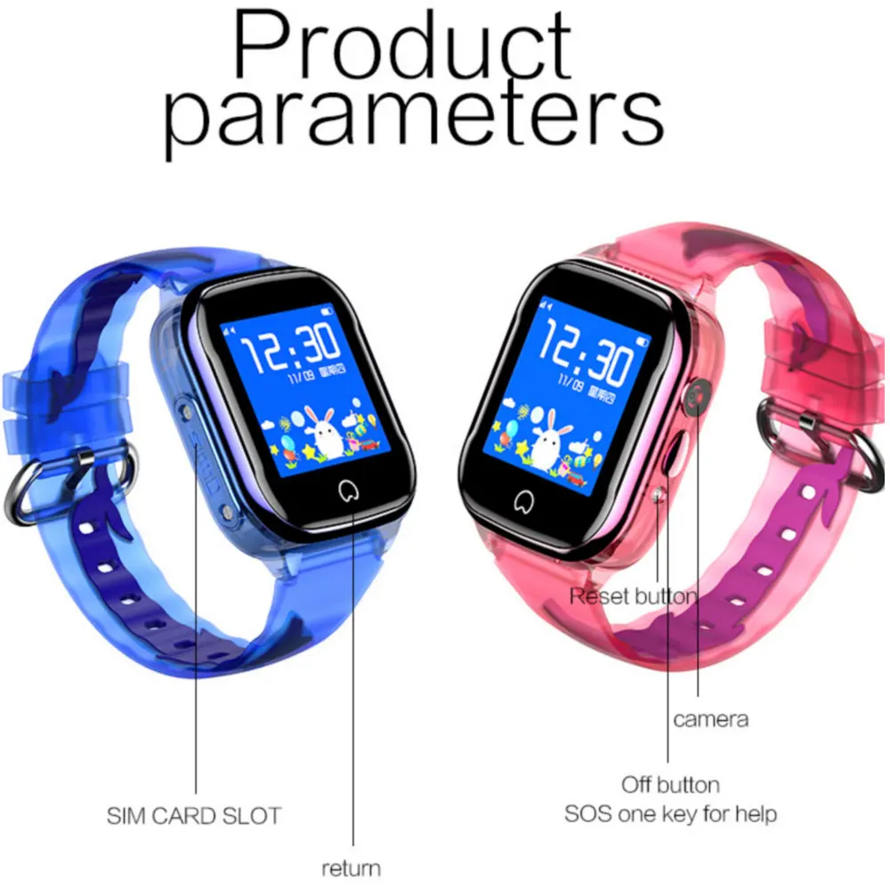 Продажа K21 смарт font b gps b font часы Детские 2019 новые IP68 Водонепроницаемый SOS телефон Детские умные часы детские часы подходят для sim карты IOS Android наручные часы