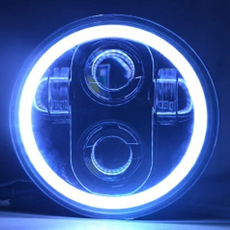 Undoeve Мото Аксессуары Bluetooth RGB многоцветный 5,75 дюймов 40 Вт Светодиодная лампа-проектор фара для мотоциклов