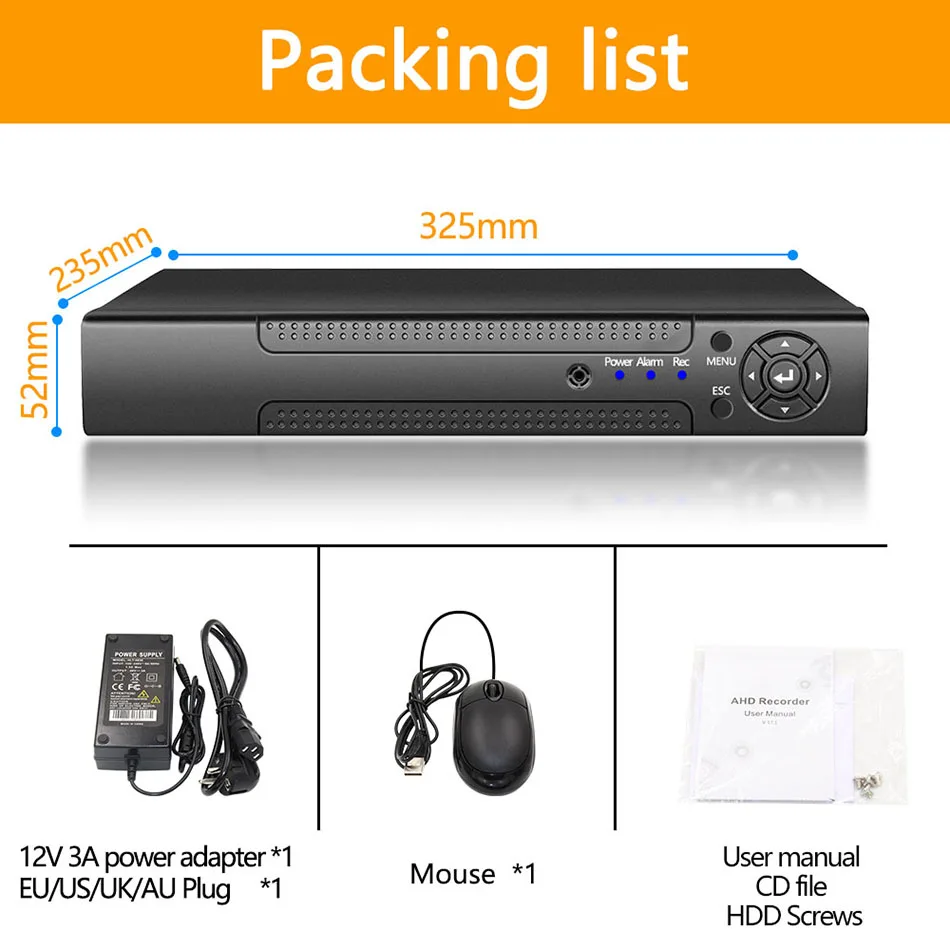 H.265 + - 32ch 5.0mp 1080 p Nvr Rede Vidoe Gravador 720 Câmera ip Onvif Cms Xmeye 2 Sata Hdd H.264 8ch * 4 k Mod. 89863 7 gravador de vídeo de vigilância