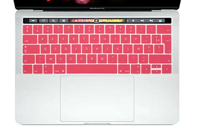 ЕС французский язык AZERTY Мягкая силиконовая клавиатура обложка кожа для Macbook