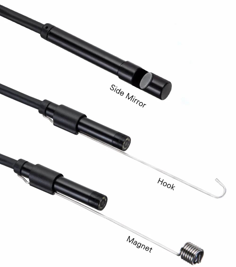 Full HD 1080p эндоскоп камера MicroUsb type-C Android смартфон 2 м 5 м 10 м Жесткий гибкий провод 8 мм эндоскопия камера осмотр