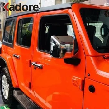 

For Jeep Wrangler SUV 2018 2019 ABS Chrome Rearview Mirror Cover Trim Backup Mirror Protector Exterior Accessories