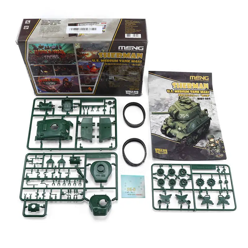 Meng World War Toons M4A1 Sherman WWT002 US Средний бак DIY сборочные наборы модель|Наборы для сборки