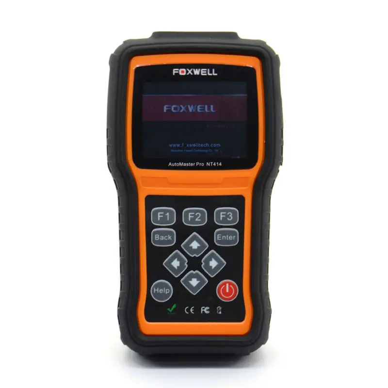 Недавно Foxwell NT414 четыре системы диагностическое сканирование инструмент двигателя ABS сброс подушки безопасности Универсальный Автомобильный сканер дешево чем MD802