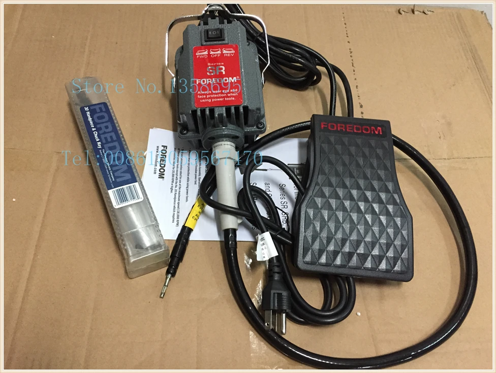 

220v foredom SR ,grinding motor ,jewelry polishing machine, 200w power, SR flexshaft Complete Kit,foredom dental polishing motor