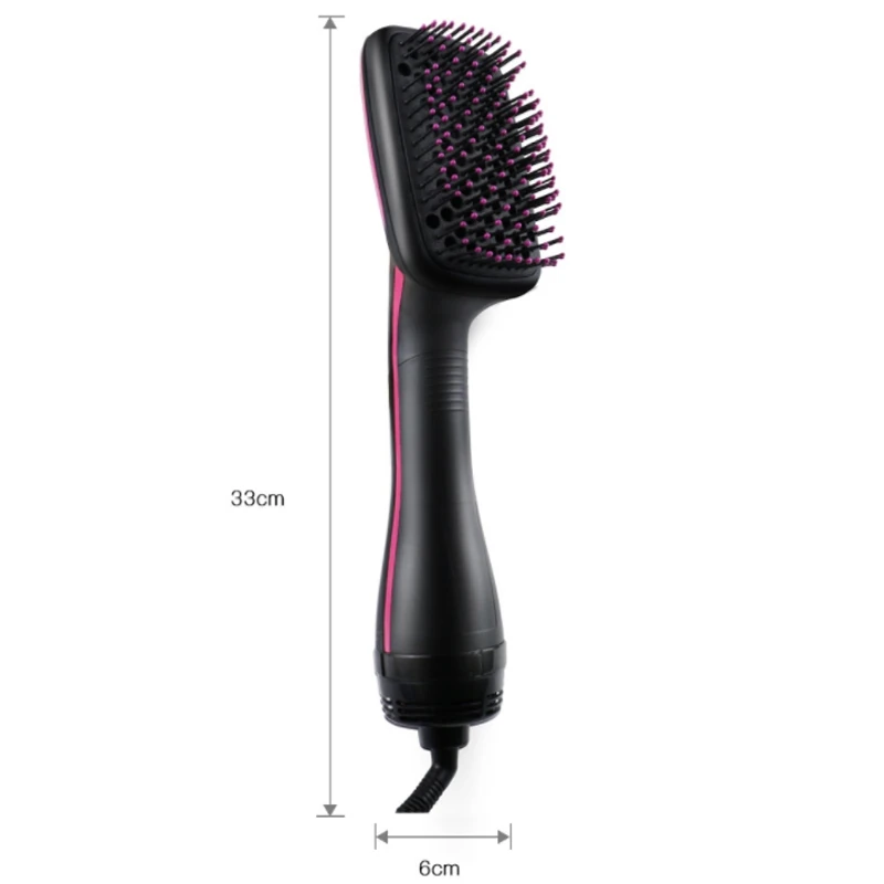 Профессиональная Фен-щетка многофункциональная электрическая Фен-щетка для волос Горячая воздушная расческа для завивки волос Salo стайлер Us Plug