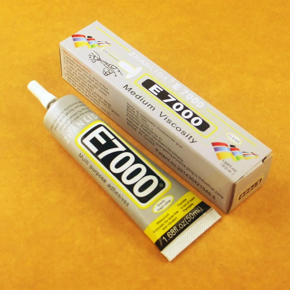 

5 Pcs E7000 Glue 50ml Multi Purpose Epoxy Resin Adhesives Crafts Glass Touch Screen Cell Phone Repair Super glue