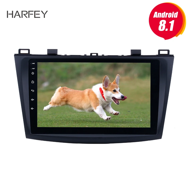 Harfey 9 &quotAndroid 8 1 автомобильное радио для 2009 2010 2011 2012 MAZDA 3 с GPS Sat Nav Bluetooth WIFI USB