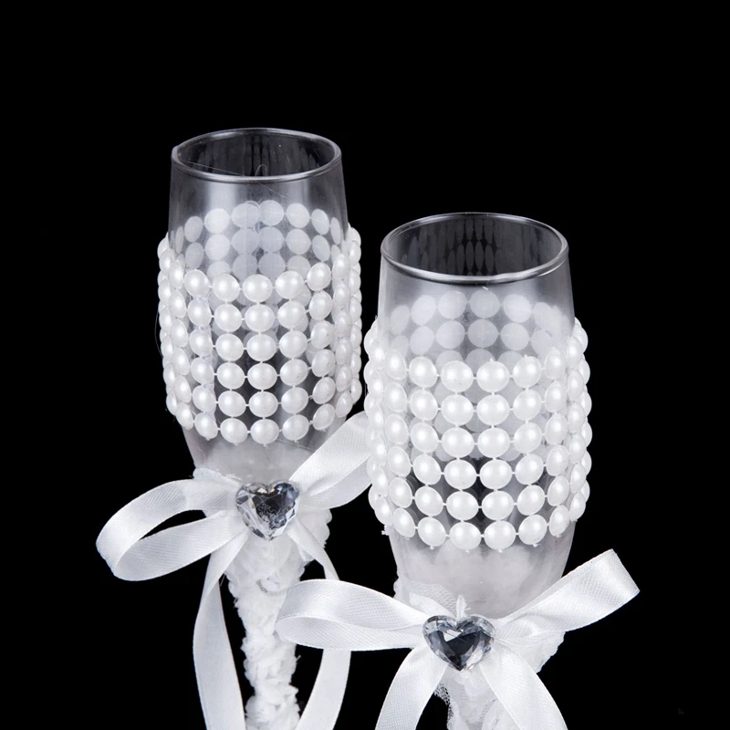 2 шт./компл. креативный подарок для невесты и жениха платье бокалы для шампанского Свадебные набор чашки тостов бокал для свадьбы, дома, отеля, Декор