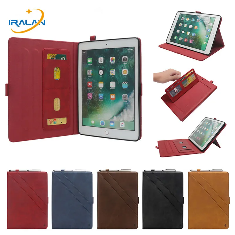 

PU Leather stand Case For Apple iPad pro 10.5 2017 Magnetic Smart Cover For iPad Pro 10.5 inch With Wallet Card Slot+Stylus+Film