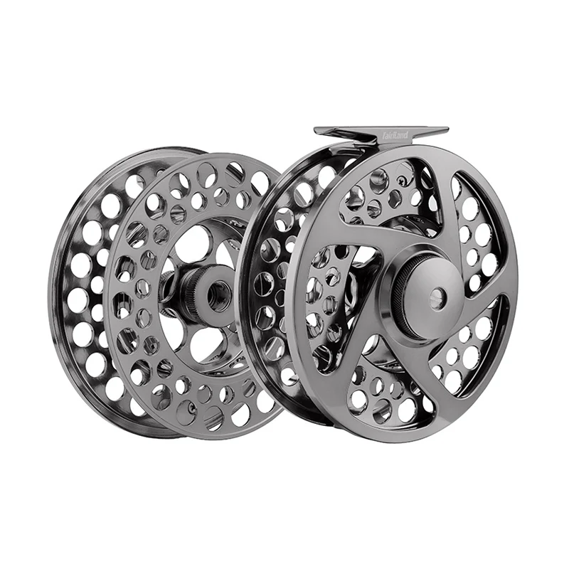 

9/11 110mm fly reel + spare spool 4.33" 2BB+1RB PRECISION MACHINED BAR-STOCK ALUMINUM fly fishing reel with INCOMING CLICK