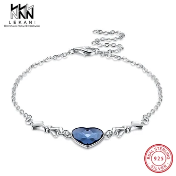 

Exquisite Simple Circle Bracelet Crystal From Swarovski Adjustable Women Bangles 925 Silver Hand Accessories Fine Jewelry Gifts