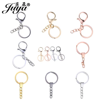 

5pcs Key Ring Fashion Classic Tassel 2 Styles 8 Colors Lobster Clasp Key Hook Chain For Keychain DIY Jewelry Making Crafts
