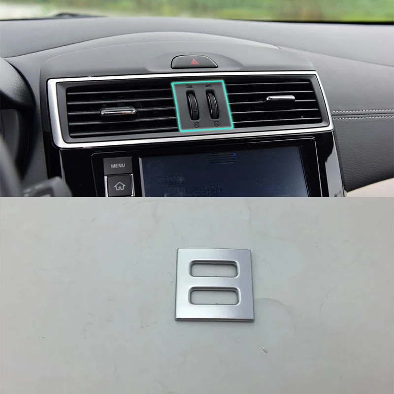 

Car Accessories Interior Decoration ABS Front Middle Air Condition Vent Outlet Cover Trim 4pcs For Nissan Tiida 2016 Car Styling