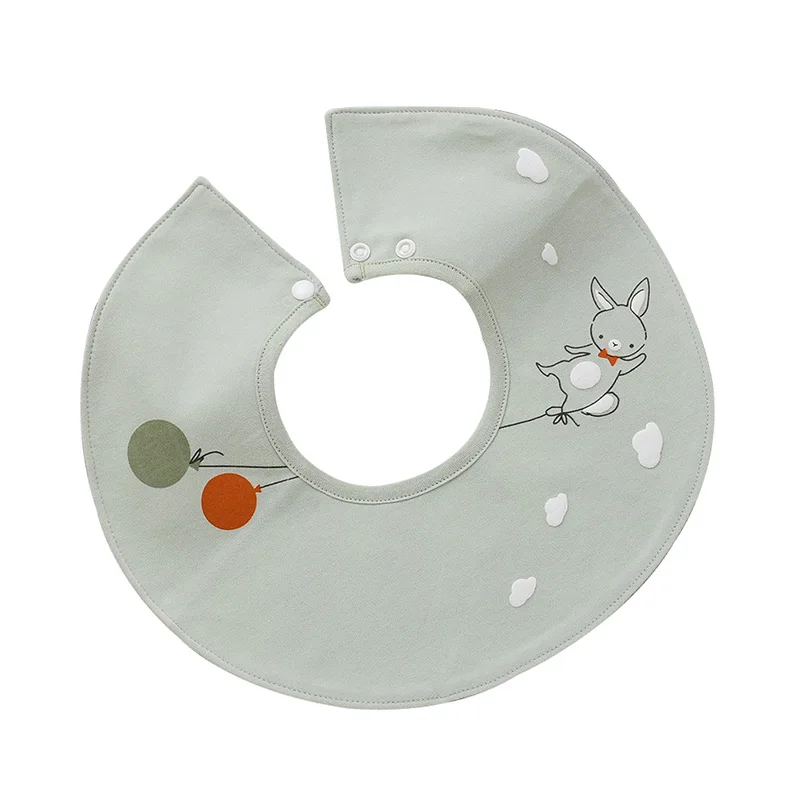 Baby Cute Waterproof Bibs Cotton Bib Burp Cloth Drooling Teething Cartoon Pattern Towels Baby Eating Accessory Soft Baby Stuff