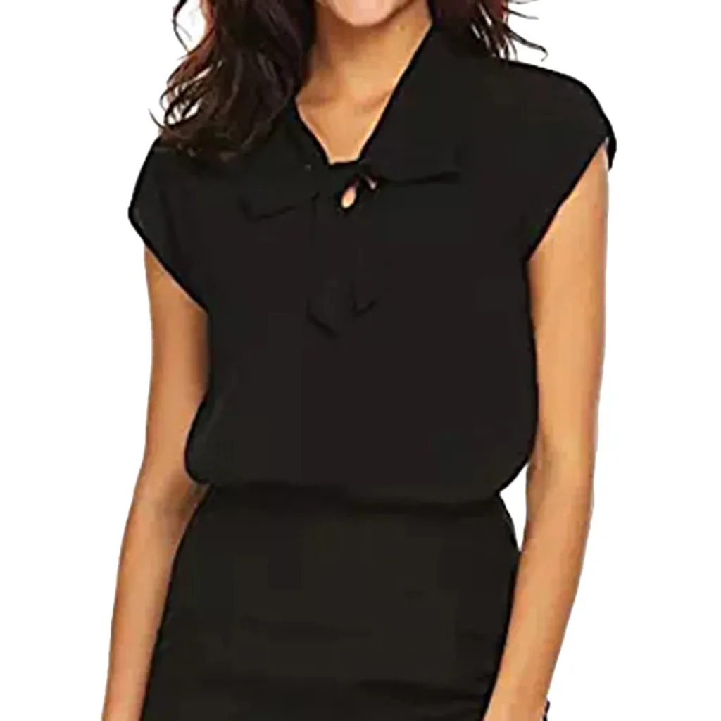 

SAGACE Summer womens tops and blouses 2019 Short Sleeve Casual Office Work Chiffon Blouse Shirts Tops Women's Blouse Casual new