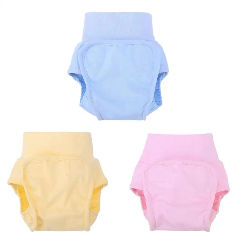 

Cute Baby Diapers Reusable Nappies Infants Waterproof Cotton Training Pants High Waist Washable Nappy Cloth Diapers