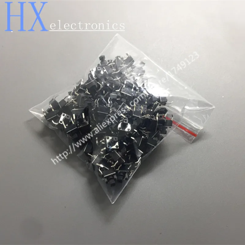 Tact Switch 6  6  7.3MM copper pin touch switch button switch feet 6  6  7.3 square head TS-D005_