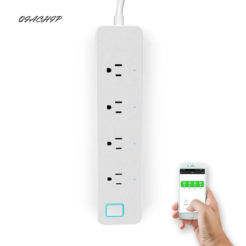 

WiFi Smart Socket App Control Voice Control Separately Timing Function External Support Amazon Alexa 4 Outlet Power Strip